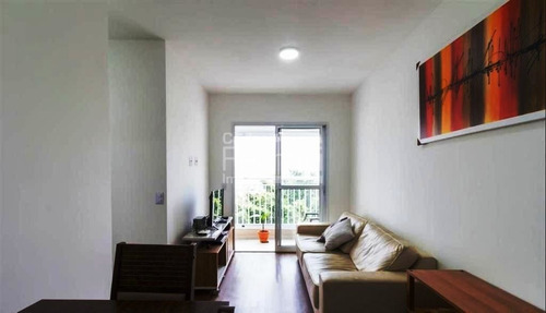 Imagem 2 de 15 de Apartamento Com 02 Dormitórios, Sendo 01 Suíte E 02 Vagas De Garagem, Sacada - Cf33033