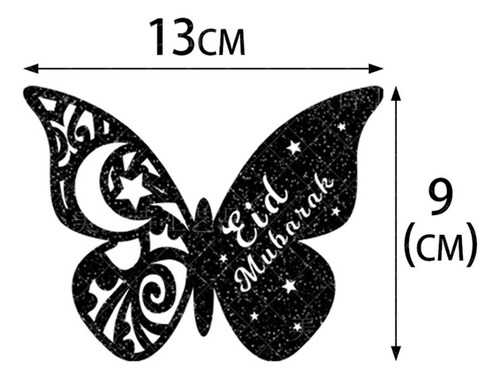 8 Pegatinas De Pared De Mariposas 3d, Decoración De Pared