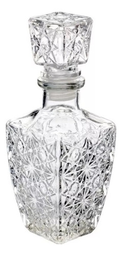 2 Licoreras De Cristal Diamante 250ml Vidrio Mas Resistente