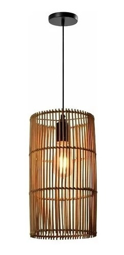 Lampara Colgante Luminaria Techo Vintage Bambu Moderno