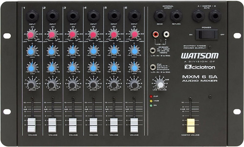 Mesa De Som Ciclotron Mxm 6 Sa Wattsom 6 Canais - Loja !