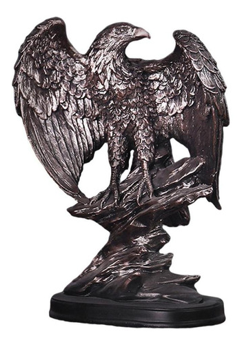 Pequeña Estatua De Bronce Figura De Águila Figura 6  Alta