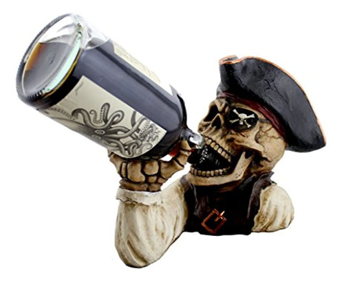 Skeleton Pirate Wine O Ron Botella Titular Por Dwk | Whimsic