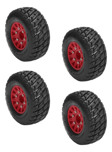 Neumáticos Para Camiones Rc Short Course, Color Rojo, 113 Mm