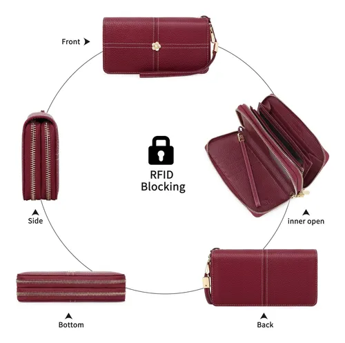 Pomelo Best Cartera Para Mujer Carteras De Embrague Con Rfid
