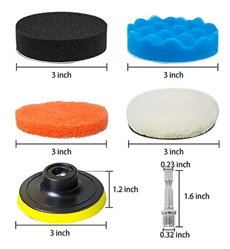 Kit 38 Piezas De Almohadillas De Pulido Para Autos 3 - Goh