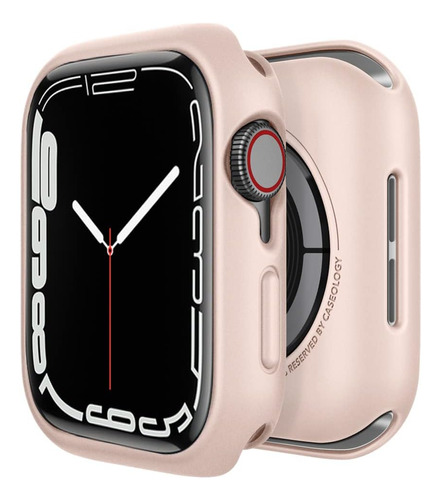 Funda Caseology Nero Apple Watch 44mm 6/se/5/4 Rosa