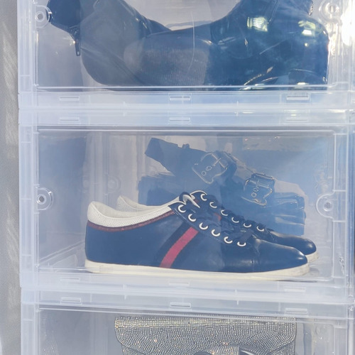 Imagen 7 de 10 de Cajas Organizadores Zapatos Acrilico Con Iman 35x20x25cm