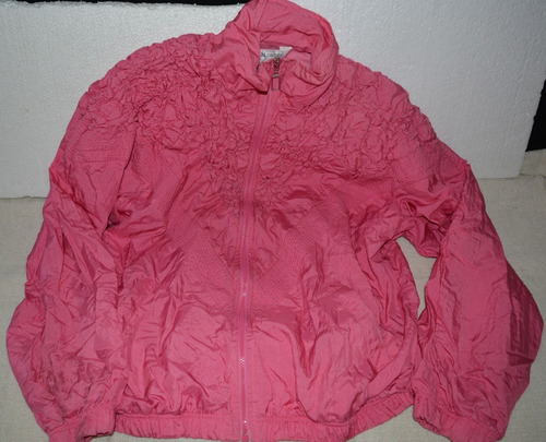 Campera De Nylon Talle L Rosada