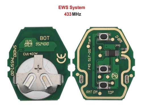 Controle Remoto Chave 3 Botão Bmw