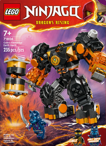 Lego Ninjago Cole's Elemental Earth Mech Codigo 71806 235 Lego Ninjago