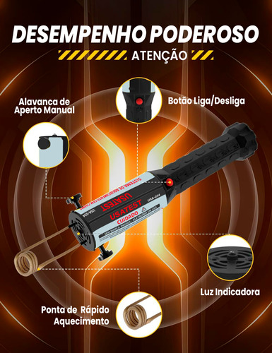 Aquecedor Por Indução Magnética 1100w Usa-034 Usatest Kit