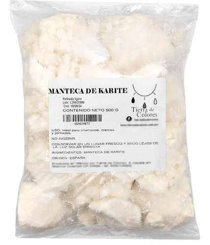 Manteca De Karite Crema 500 Gr Aceite Shea