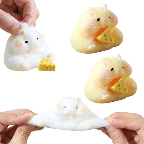 Juguetes Para Apretar Hamster Blando, Taba Squishy, 3 Piezas