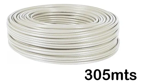 comprar Bobina De Cable De Red Utp Cat5e Cca 100mhz \u002F Color Gris \u002F Outp5ecca305g \u002F 305mts