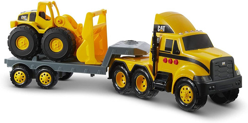 Cat Heavy Mover Caterpillar Toy Semi Truck Y Trailer Co...