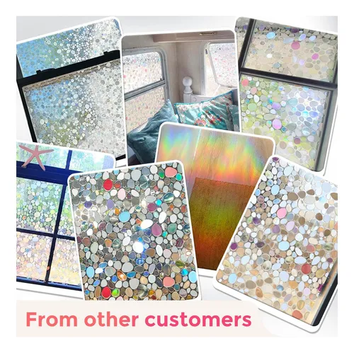 Sunbaby Rainbow Window Film Privacidad: Película Adhesiva 3d