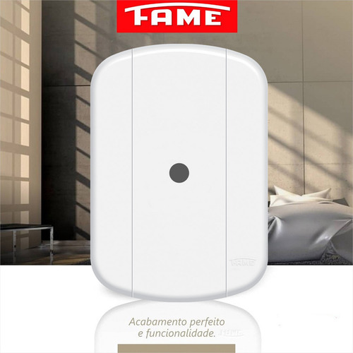 Placa Cega Com Saída Para Fio Branco 4x2 Blanc Mais Fame