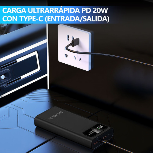 Power Bank 26800mah 120w Carga Rápida Portátil Con Pantalla
