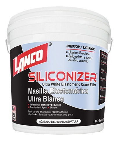 Tapa Goteras Masilla Ultra Blanca Lanco Siliconizer