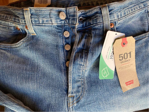 501® Levi´s® Original Fit Jeans Light Blue 46 Skinni