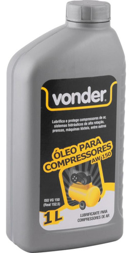 Óleo P/ Compressores E Sistemas Hidráulicos 1 Litro - Vonder