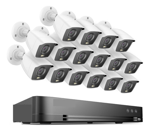 De Cámaras De Seguridad Dvr 4k Ultra Hd De 16 Canales Con 8