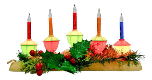 Lámparas De Velas De Burbujas De Luz De Navidad 5, Enchufe 5