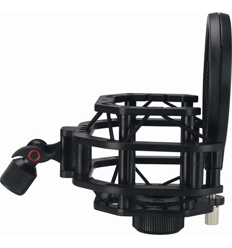 Imagen 7 de 10 de Shock Mount Con Pop Para Microfono Condenser Marca Elefir