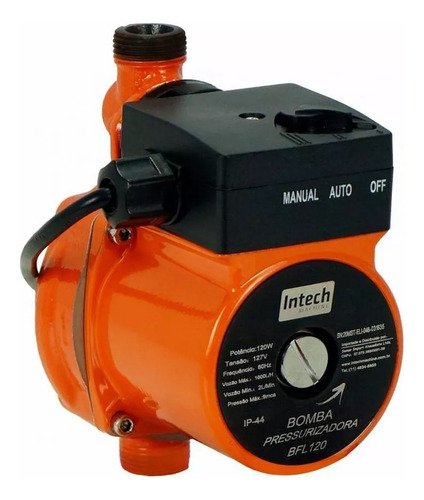Bomba De Água Pressurizadora 120w Bfl120 Intech Machine 127v Voltagem 110v