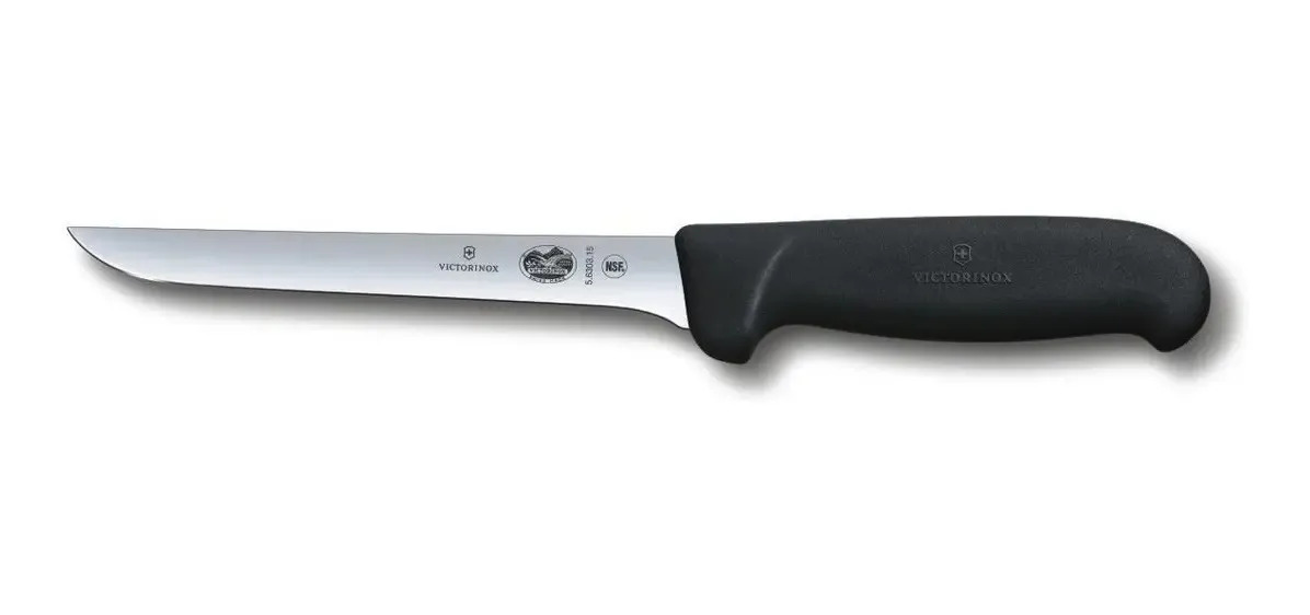 Cuchillo Victorinox Deshuesar 15cm Negro Fibrox, Negro