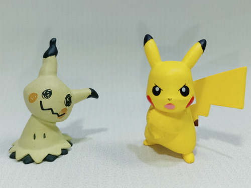 Figuritas Pokémon Pikachu Y Mimikyu Usadas Solo Exhibición