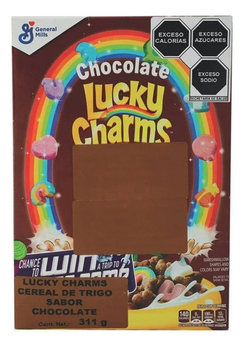 2 Pza Cereal Lucky Charms Sabor Chocolate 311 G