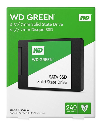 Disco Solido Ssd 240gb Western Digital Verde 