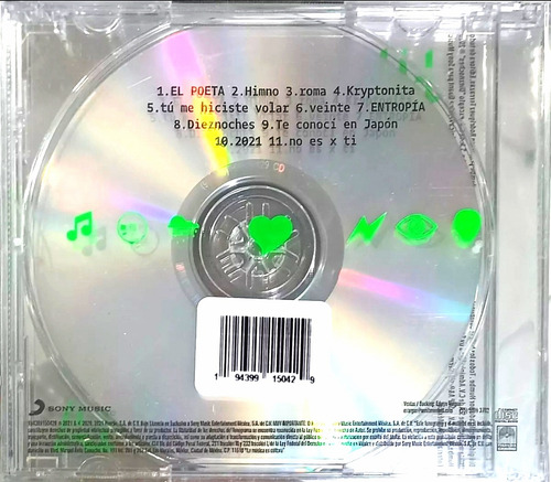Humbe=entropia=cd Original =11 Canciones=