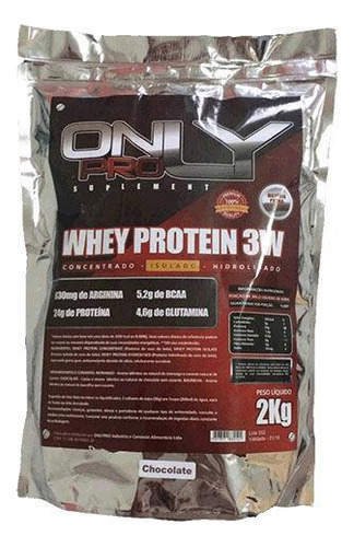 Whey Protein 3w 2 Kilos Only Pro Chocolate