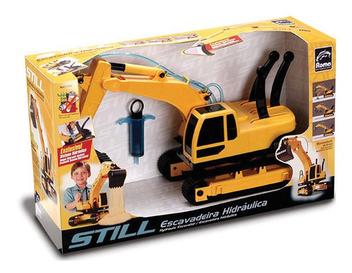 Tractor excavador hidráulico de juguete para niños - Roma