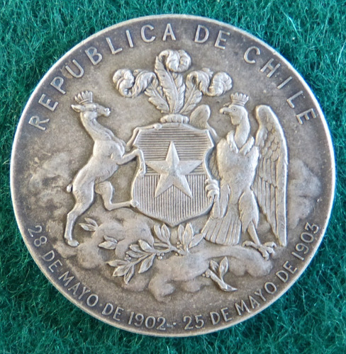 Medalla Republica De Chille La Paz Lo Vence Todo 1903 (9)