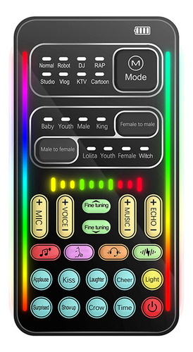 Juegos De Tarjetas De Sonido Live Card Colorful Mini Light C