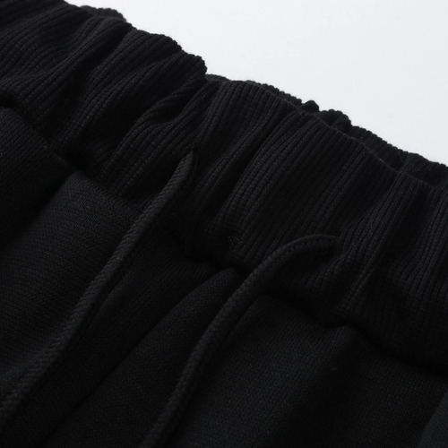 Calça De Moletom Feminina Com Estampa Sólida, Cintura Alta,