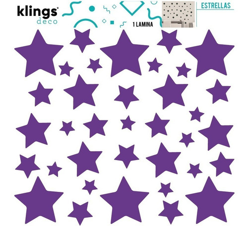 Vinilos Decorativos Trama Estrellas Círculos Triángulos
