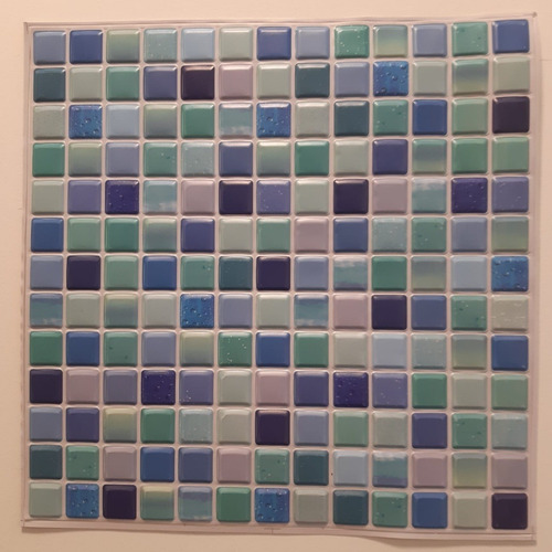Revestimiento 3d Mosaico Rojo Autoadhesivo - Simil Ceramica