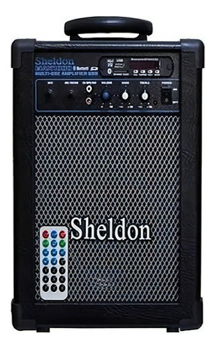 Amplificador Multiuso Sheldon Max 1000 C/ Bluetooth - 15w+nf Cor Preto 110v/220v