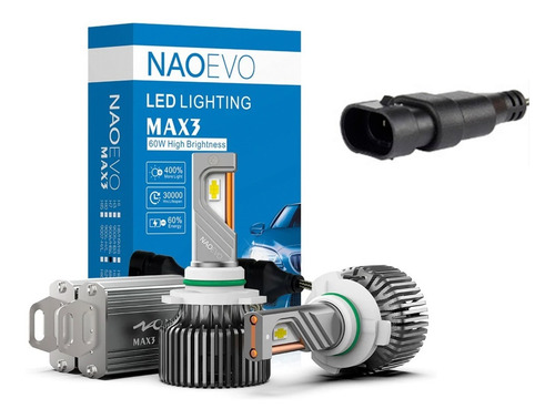 Focos Led Naoevo Max3 Canbus 9006 Mayor Iluminación Autos