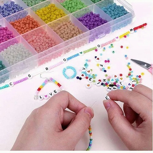 Kit Para Hacer Pulseras, Kit Para Hacer Pulseras Con 6900 Pz