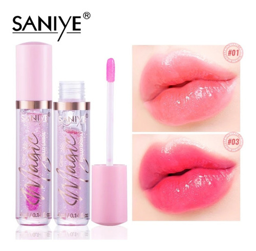 Lip Gloss Mágico Con Glitter, Cambia De Acuerdo A Tu Ph