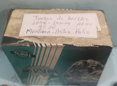Juego De Anillo Optra Desing Montana Astra Palio A 0,20 0,50