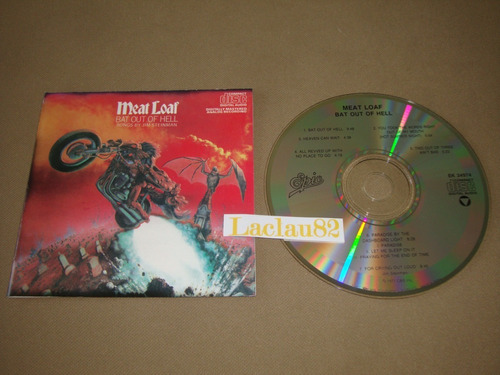 Meat Loaf Bat Out Of Hell 1977 Cbs Cd Japan