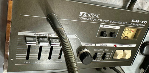 Microfono Mesa Icom Sm-10 Ideal Para Hf , Con Compresor (Usado)