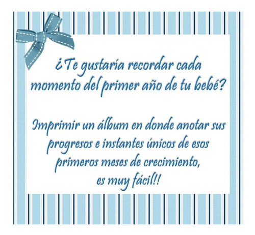 Kit Imprimible Album Mi Primer Añito Para Niño (19 Paginas)